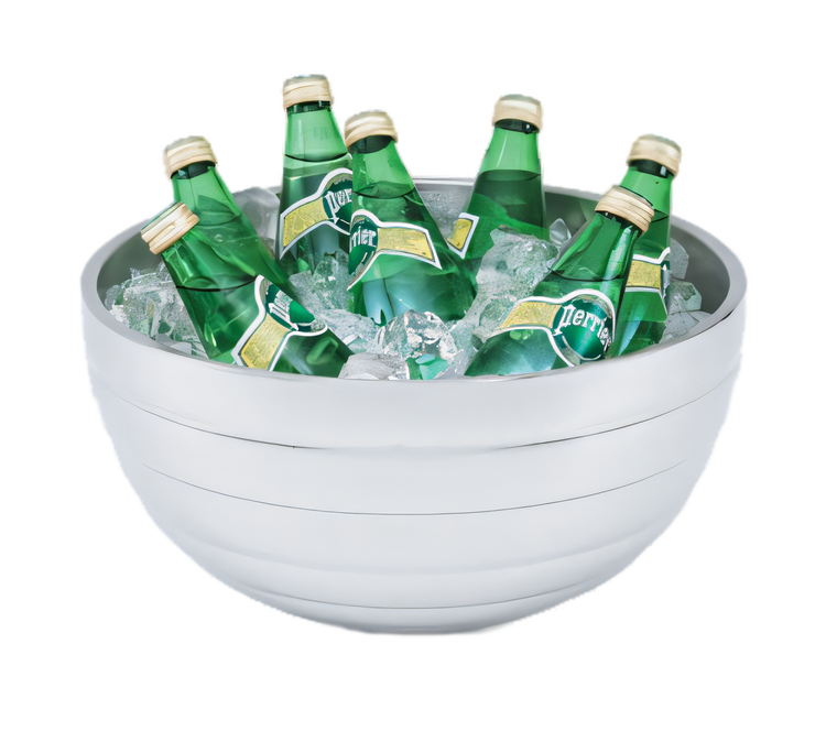 Product image #1 for Round Beehive Insulated Double-Wall Serving Bowl, 10.1 Quart, 18/8 Stainless Steel