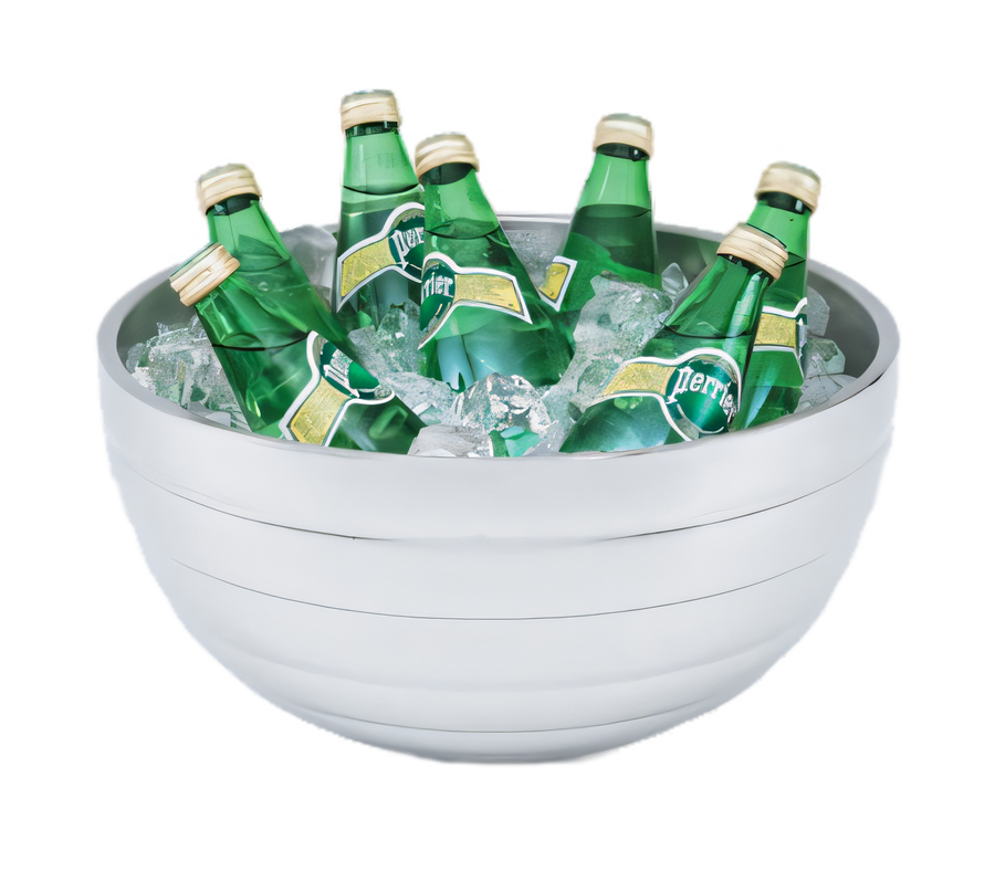 Product image #1 for Round Beehive Insulated Double-Wall Serving Bowl, 10.1 Quart, 18/8 Stainless Steel