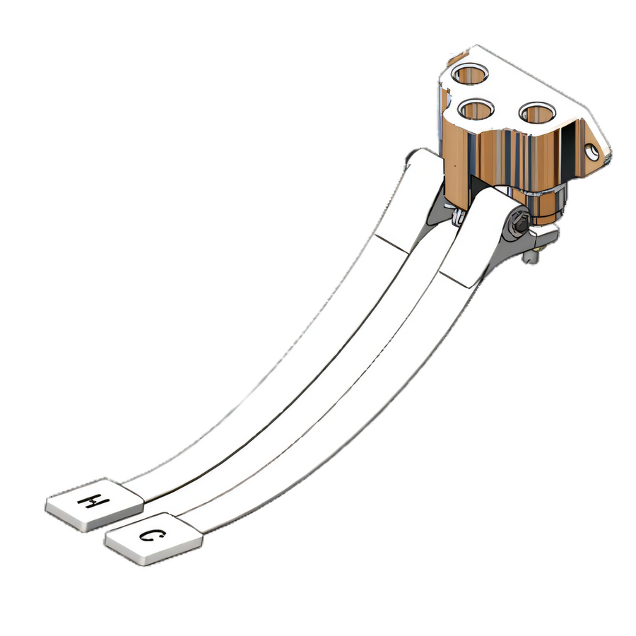 Product image #1 for T&S Brass Double Wall-Mounted Slow-Close Pedal Valve with Metering Cartridges