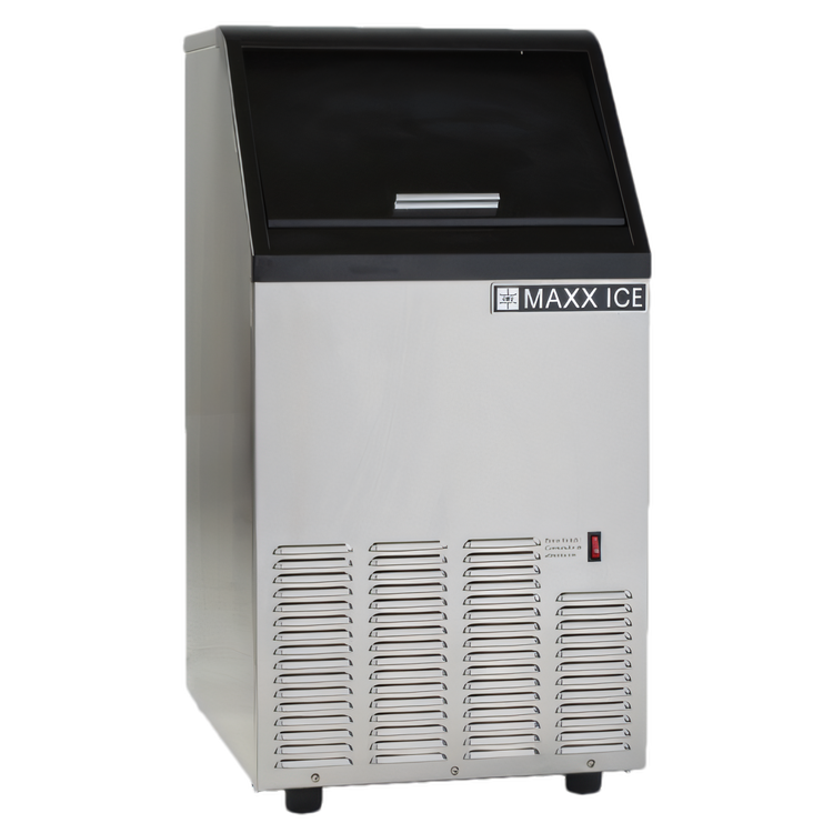 Product image #1 for Maxx Ice MIM85H Self-Contained Half Dice Cube Ice Machine with Bin