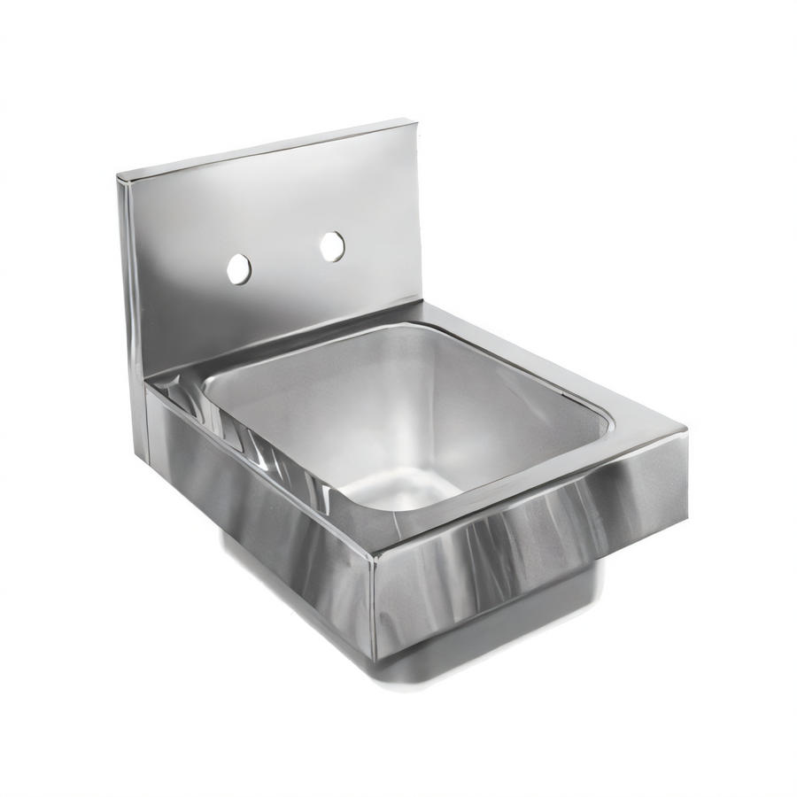 Product image #1 for Glastender Wall-Mounted Stainless Steel Hand Wash Sink, 12 x 15 Inches, 6-Inch Deep Bowl