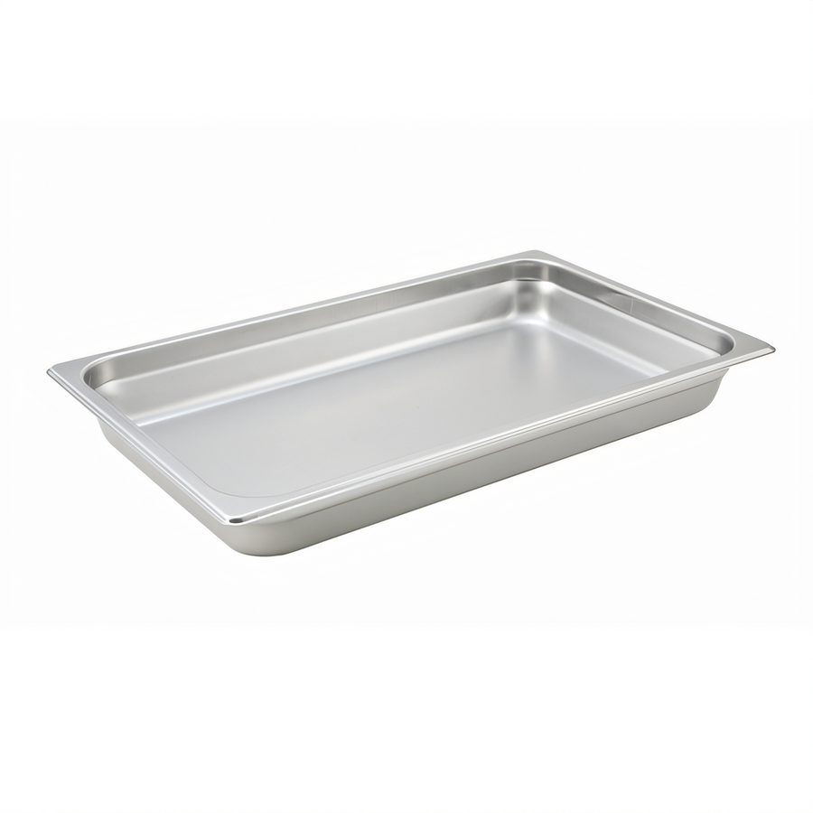 Product image #1 for Winco Full-Size Solid Steam Table Pan, 22 Gauge, 2-1/2 Inch Deep, 18/8 Stainless Steel