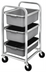 Thumbnail image #2 for Single-Section Aluminum 3-Level End-Load Bus Box Cart