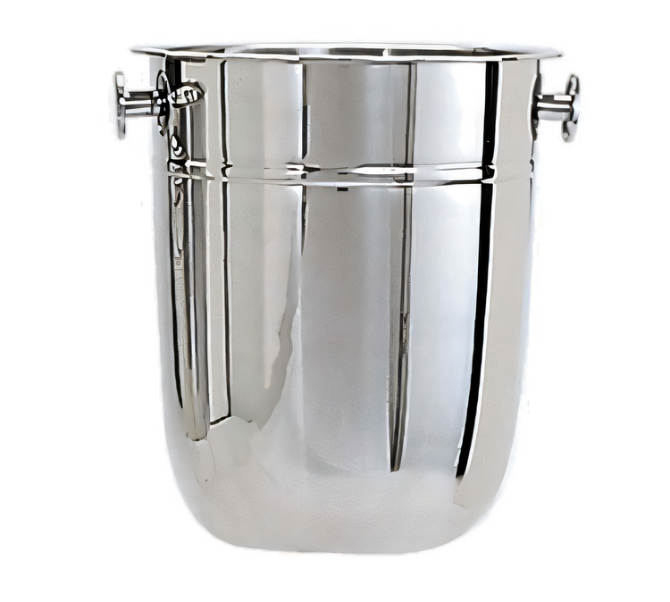 Product image #1 for Admiral Craft 8 Qt. Stainless Steel Mirror-Finish Non-Insulated Wine Bucket with Two Knob Handles