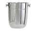 Thumbnail image #1 for Admiral Craft 8 Qt. Stainless Steel Mirror-Finish Non-Insulated Wine Bucket with Two Knob Handles