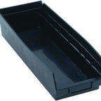 Thumbnail image #1 for Quantum QSB104BR Nesting Shelf Bin, 17-7/8"W x 6-5/8"D x 4"H, Black, 7 Divider Slots