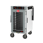 Thumbnail image #1 for Metro HotBlox™ HBCN8-ACPS-M Mobile 8-Pan Pass-Thru Insulated Holding Cabinet, Analog Control, Clear Front and Solid Rear Doors