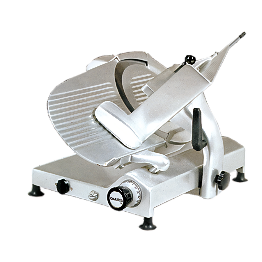 Product image #1 for Omas Trento 12-Inch Heavy-Duty Gear-Driven Manual Gravity Feed Meat Slicer