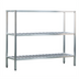 Thumbnail image #1 for New Age T-Bar Series 3-Tier Cantilevered Aluminum Shelving Unit, 42 x 24 x 60 Inches
