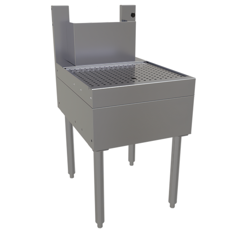 Product image #1 for Glastender 18-Inch Stainless Steel Underbar Beer Drainer with Tubing Chase