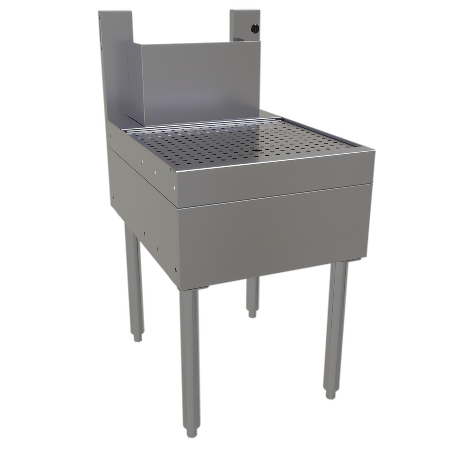 Product image #1 for Glastender 18-Inch Stainless Steel Underbar Beer Drainer with Tubing Chase
