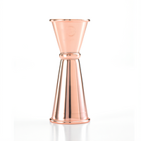 Barfly Japanese Style Jigger, 25 mL & 50 mL, Copper-Plated Stainless Steel