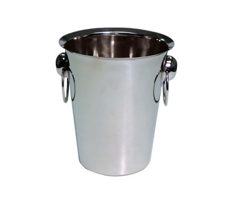 Product image #1 for Non-Insulated Stainless Steel Wine Bucket, 4 Qt., Mirror Finish, Side Ring Handles