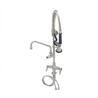EverSteel Single Hole Deck Mount Stainless Steel Pre-Rinse Unit with 8-Inch Swing Nozzle and 1.15 GPM Spray Valve