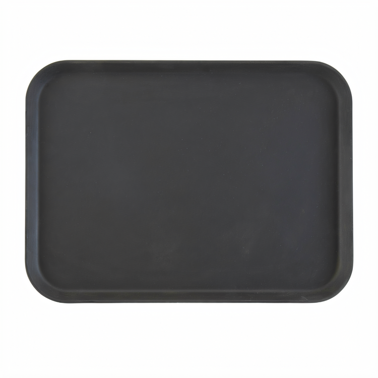 Product image #2 for Cambro Camtread Rectangular Non-Skid Fiberglass Serving Tray, 16 x 22 Inches, Black Satin