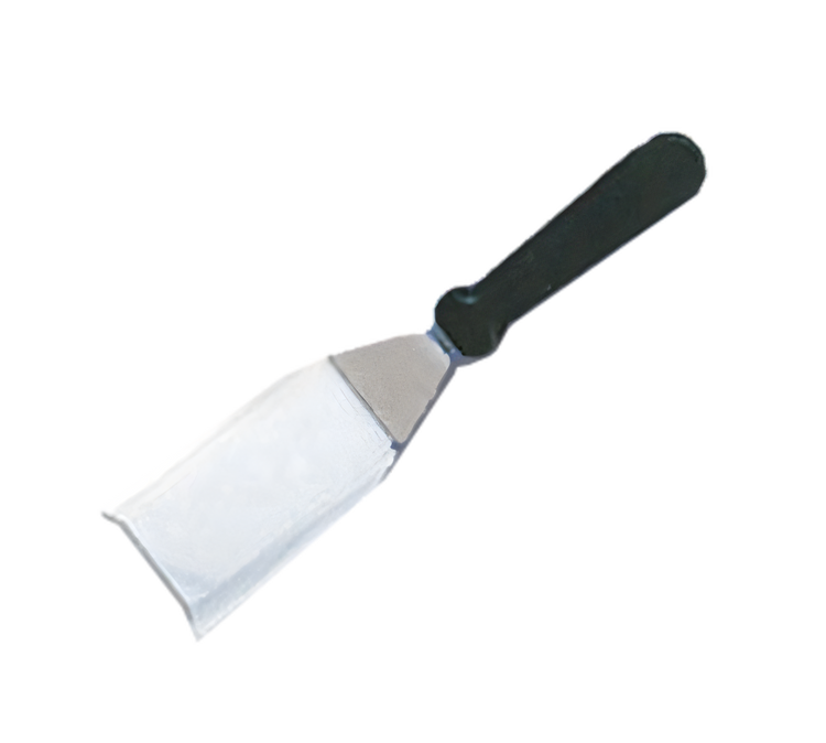 Product image #1 for American Metalcraft Heavy-Duty Hamburger/Pizza Turner/Server with Plastic Handle and 5 x 3-Inch Stainless Steel Offset Blade