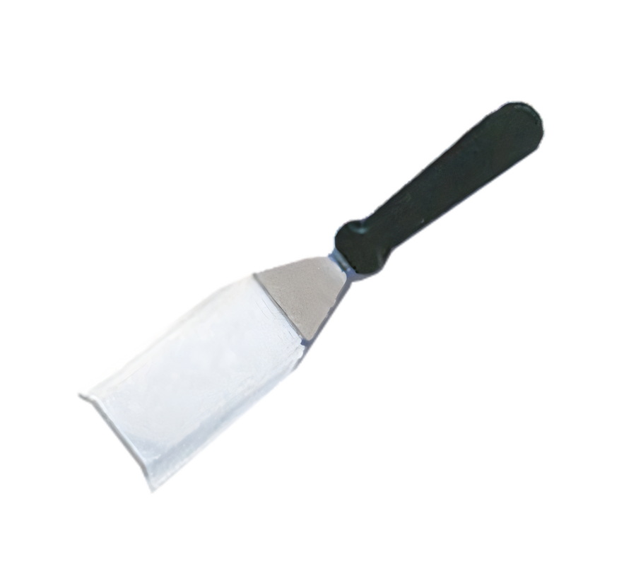 Product image #1 for American Metalcraft Heavy-Duty Hamburger/Pizza Turner/Server with Plastic Handle and 5 x 3-Inch Stainless Steel Offset Blade