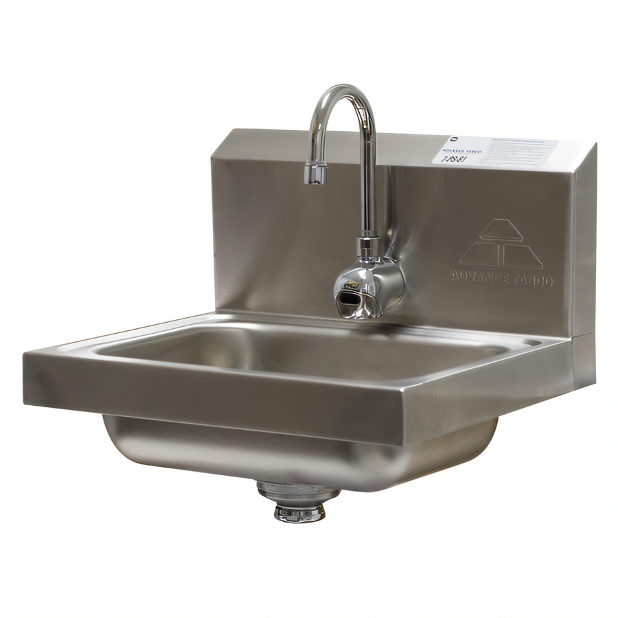 Product image #1 for Advance Tabco Wall-Mounted Hand Sink with Electronic Faucet, 14 x 10 x 5 Bowl, 304 Stainless Steel