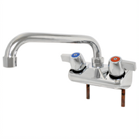 John Boos Low-Lead Economy Splash-Mount Faucet with 8-Inch Swing Spout and 4-Inch Centers