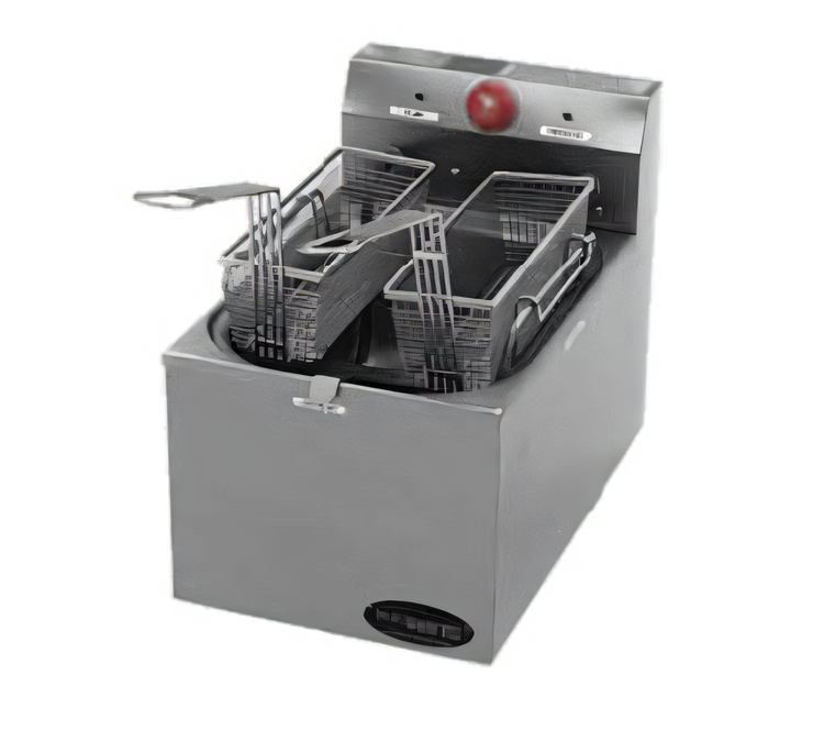 Product image #1 for RedHots Single-Tank Electric Countertop Fryer with Stainless Steel Pot, 15 lb Fat Capacity, 120V