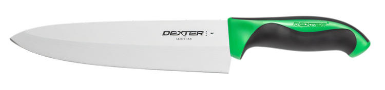 Product image #2 for Dexter® 360™ 8-Inch Stamped Straight-Edge Cook's Knife with Green Handle