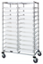Thumbnail image #1 for Quantum Mobile Double-Bay Bin Cart with 22 Clear Bins, Chrome Plated