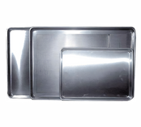 Quarter Size Solid Aluminum Bun Pan, 9-1/2 x 13 x 1-1/8 Inch, 18 Gauge