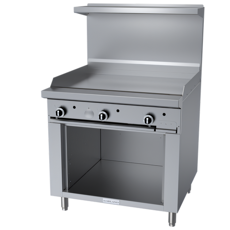 Product image #1 for Garland G Starfire Pro 36-Inch Gas Restaurant Range with Griddle and Storage Base