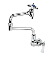 Krowne Royal Series Wall-Mount Pot Filler Faucet with 12-Inch Jointed Spout