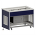 Thumbnail image #1 for Atlas Metal INFRM-3 3-Pan Refrigerated Cold Food Unit with Open Cabinet Base