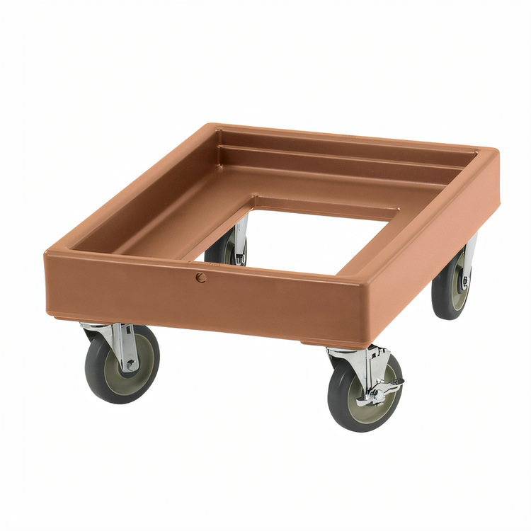 Product image #1 for Cambro Camdolly Open-Frame Beverage Server and Carrier Dolly Without Handles, 300 lb Capacity, Coffee Beige