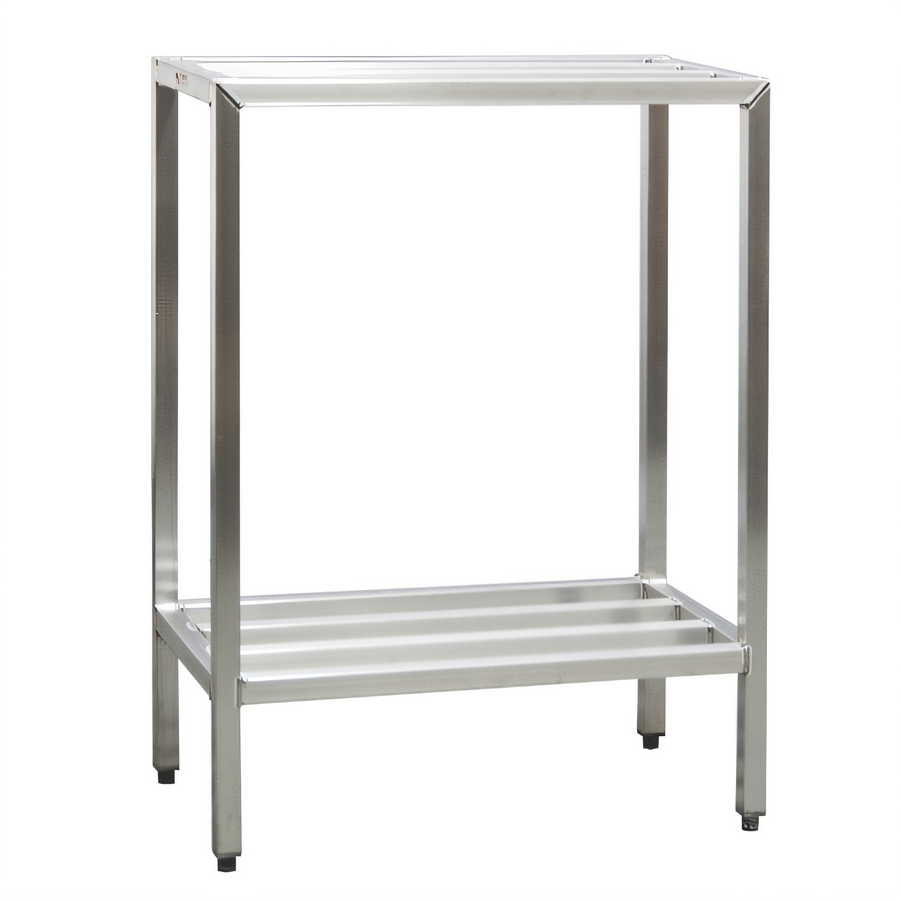 Product image #1 for New Age H.D. Series All-Welded Heavy-Duty 2-Shelf Aluminum Shelving Unit — 72" W x 20" D x 48" H