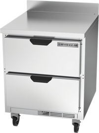 Beverage-Air 27-Inch One-Section Worktop Refrigerator with 2 Drawers, 6.13 Cu. Ft.
