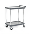 Thumbnail image #1 for Olympic J16UC2 2-Shelf Utility Bus Cart, Charcoal Gray