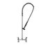Thumbnail image #1 for T&S Brass EasyInstall 8-Inch Deck Mount Pre-Rinse Unit with 24-Inch Riser and 44-Inch Flexible Stainless Steel Hose
