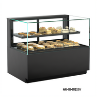 Structural Concepts Reveal® Freestanding Non-Refrigerated Pastry Display Case with Glass Shelf, 47-3/4