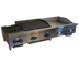 Thumbnail image #1 for Comstock-Castle 60-Inch Countertop Gas Hotplate/Griddle/Char-Broiler Combination with 2 Open Burners, 24-Inch Griddle, and 24-Inch Radiant Broiler