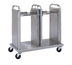 Thumbnail image #1 for Delfield Open Frame Mobile Dual Self-Elevating Tray Dispenser for 11 x 15 Trays