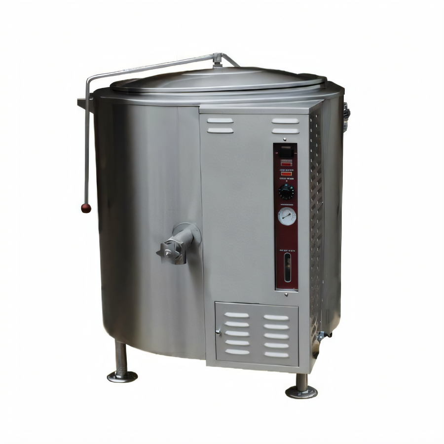 Product image #1 for Crown GL-40FE 40 Gallon Full-Jacket Gas Stationary Steam Kettle with Tri-Legs