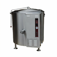 Crown GL-40FE 40 Gallon Full-Jacket Gas Stationary Steam Kettle with Tri-Legs