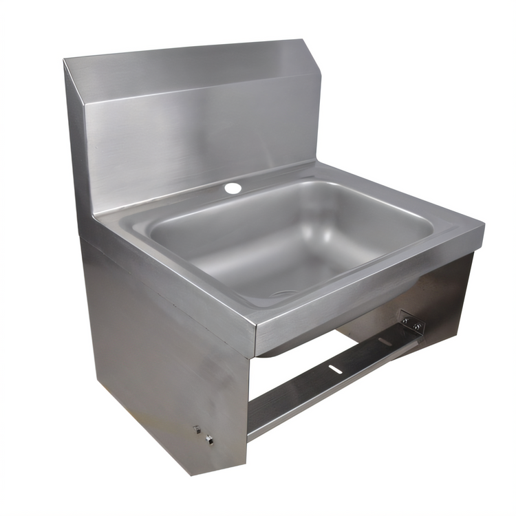 Product image #1 for Wall-Mounted 304 Stainless Steel Hand Wash Sink with 14 x 10 x 5-Inch Bowl and 8-1/8-Inch Backsplash