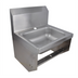 Thumbnail image #1 for Wall-Mounted 304 Stainless Steel Hand Wash Sink with 14 x 10 x 5-Inch Bowl and 8-1/8-Inch Backsplash