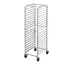 Thumbnail image #1 for Channel Manufacturing Economy Series All-Welded Aluminum Side-Load Bun Pan Rack with 5-Inch Swivel Stem Casters