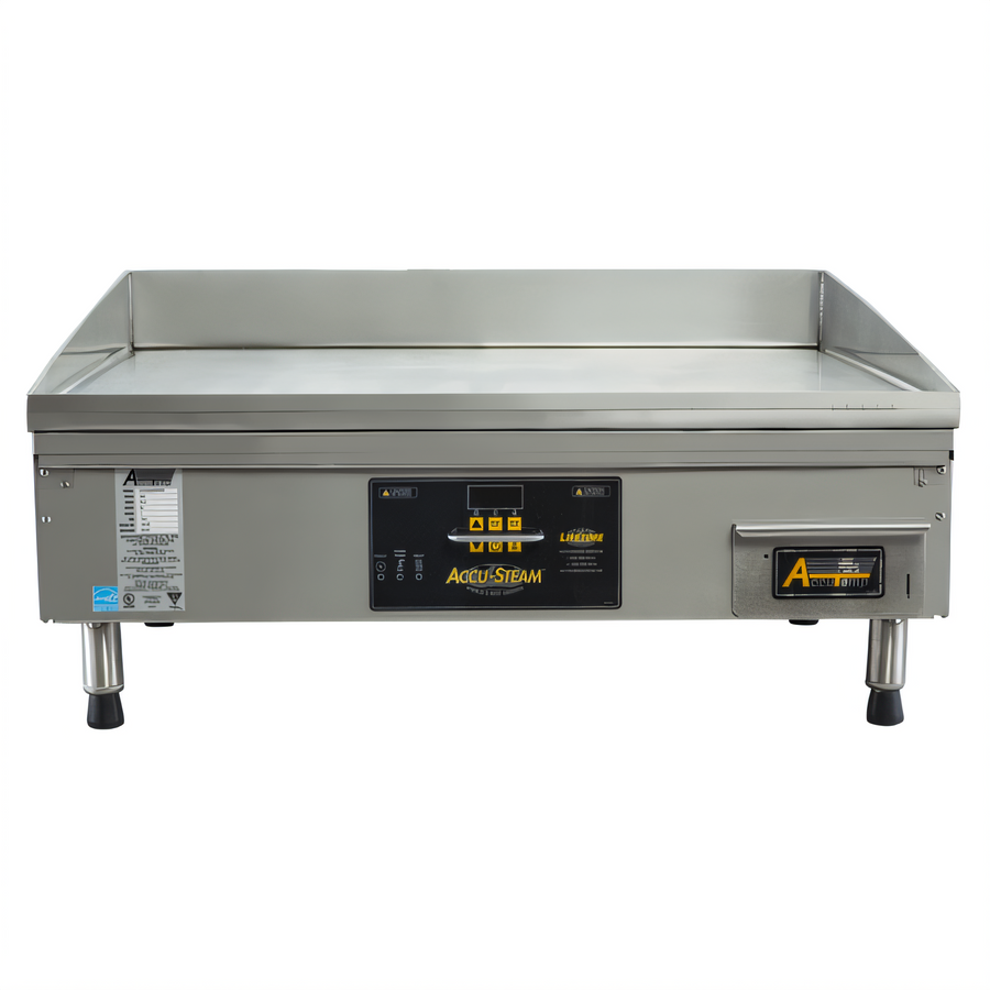 Product image #1 for AccuTemp AccuSteam 24-Inch Electric Steam-Heated Countertop Griddle, 24 x 24 Inch Cooking Surface, 480V, 3-Phase