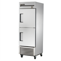 One-Section Reach-In Stainless Steel Freezer with Two Half Doors, Bottom-Mounted Self-Contained Refrigeration