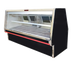 Thumbnail image #1 for Howard-McCray 34E Series Remote Deli Meat & Cheese Service Case, 76.5 Inch, Double Duty, Straight Glass, Black Exterior / White Interior, LED Lighting