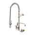 Thumbnail image #1 for EasyInstall 8-Inch Center Wall Mount Pre-Rinse Unit with Add-On Faucet, 12-Inch Swing Nozzle, and Vacuum Breaker