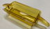 Thumbnail image #1 for Cambro H-Pan High Heat 1/3 Size Amber Plastic Hot Food Pan, 4 Inch Deep