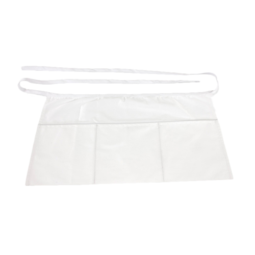 Product image #1 for Crestware White 3-Pocket Waist Apron, 22 in. W x 12 in. L, Poly/Cotton Twill