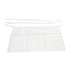 Thumbnail image #1 for Crestware White 3-Pocket Waist Apron, 22 in. W x 12 in. L, Poly/Cotton Twill